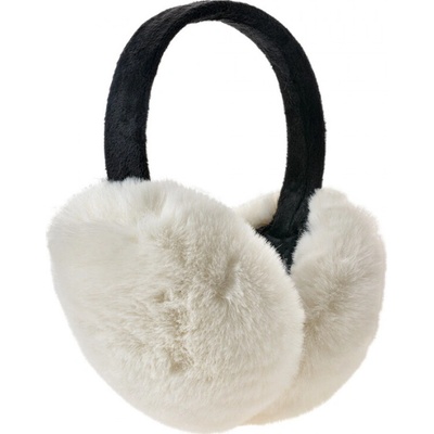 Bílé plyšové klapky na uši Natalii