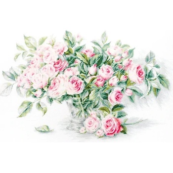 Luca-S Букет от розови рози - гоблен по схема b2286