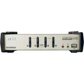 Aten CS-1734BC KVM přepínač USB Hub, OSD, 4PC audio+USB-PS/2
