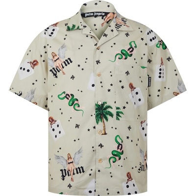 Palm angels Pin Up Bowling Shirt - Ivory