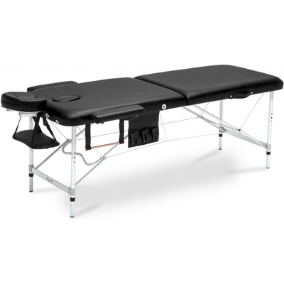 Body Fit Hliníkový masážny stôl BodyFit 2-segmentový čierny,