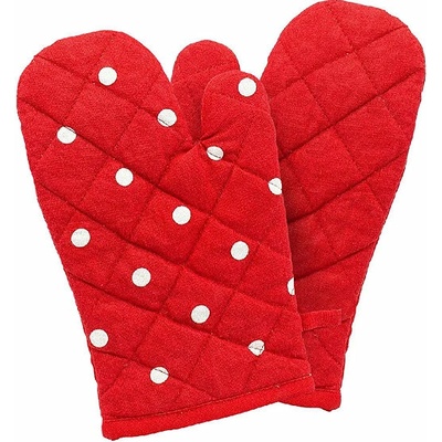 ARÔME HOME Kuchyňská chňapka Červená s bílými puntíky 18 x 32 cm – Zbozi.Blesk.cz