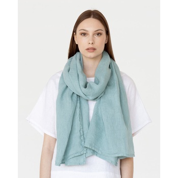 Magic Linen šál Teal blue