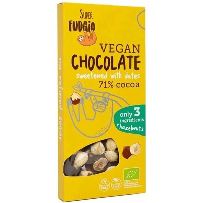 Super Fudgio Veganská slazená datlemi s lískovými oříšky bio 100 g
