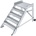 KRAUSE Мобилна алуминиева стълба Krause, 1x5, с платформа, наклон 45° (07810366) (07810366)