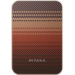 PITAKA Външна батерия/power bank/ Pitaka Qi2 Aramid Fiber, 5000mAh, червена, LED дисплей, MagSafe зареждане (PBQ2402)