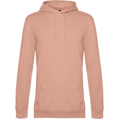 B&C Hoodie pánska mikina s kapucňou ružová nude