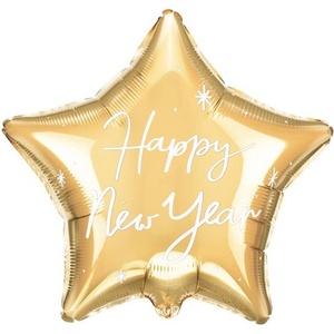 Party Deco Фолиев Балон Звезда "Happy New Year (FB148)