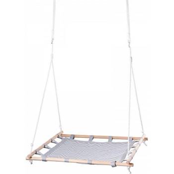 Woodyland Люлеещ се квадрат с текстил, 100см