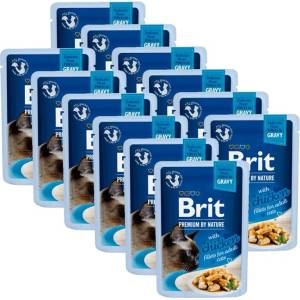 Brit Капсула BRIT Premium Cat Delicate Fillets in Gravy with Chicken 12 x 85 г