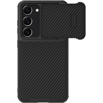 Nillkin Кейс с протектор за камера Nillkin Synthetic Fiber S за Samsung Galaxy S23 Plus, черен (KXG0057061)