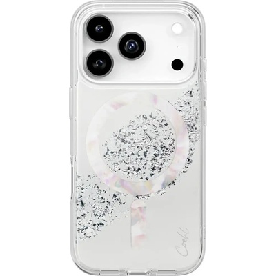 Uniq Coehl Crystelle Магнитен калъф за зареждане за iPhone 17 Pro - сребрист (8886463695371)