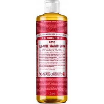 Dr. Bronner's tekuté univerzálne bio mydlo ALL-ONE Rose 475 ml