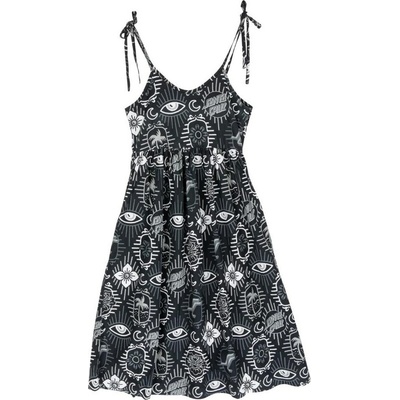 Santa Cruz Patchwork Dress Blac Black Patchwo