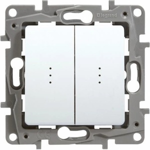 Legrand 664714 Ключ сериен с индикатор Niloe Бяло - 664714 (664714)