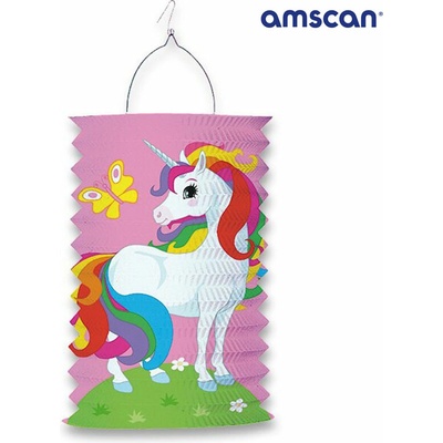 Lampion papierový válec 28 cm koně