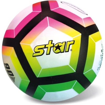 Lopta Star Pentagons Fluo 14 cm