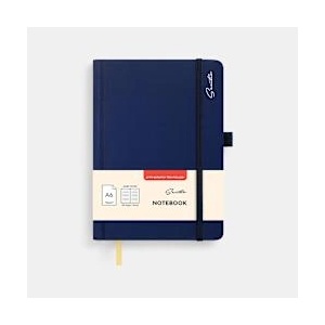 Sentio Бележник с ластик А6 96 листа Νorway Blue