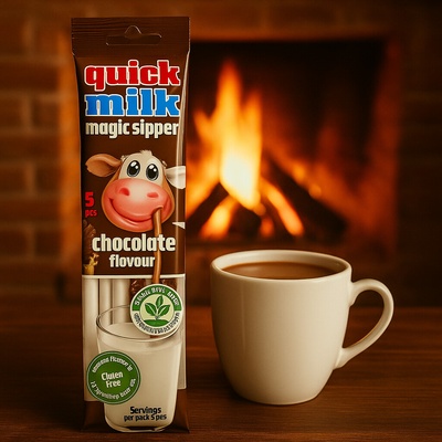 Quick Milk Magická brčka do mléka příchuť čokoláda 30 g