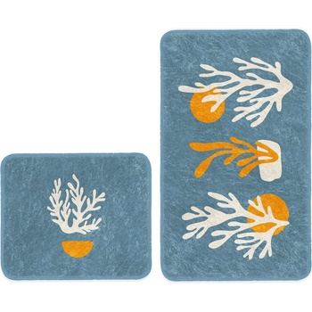 Mila Home Сини килими за баня в комплект 2 бр. 60x100 cm - Mila Home (Bathmat-2li-SetRyl58)