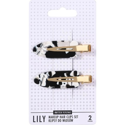 Sister Young LILY Make-up Sponky do vlasov - Black and White