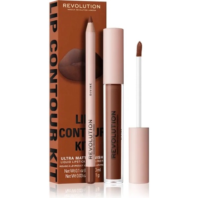 Makeup Revolution Lip Contour Kit комплект за устни цвят D