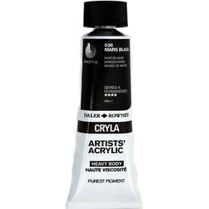 Daler-Rowney Cryla Artists’ АКРИЛНА боя Mars Black 75 ml 1 бр (125075036)