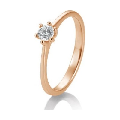 Sofia Diamonds prsteň z ružového zlata s diamantom BE41 82142R