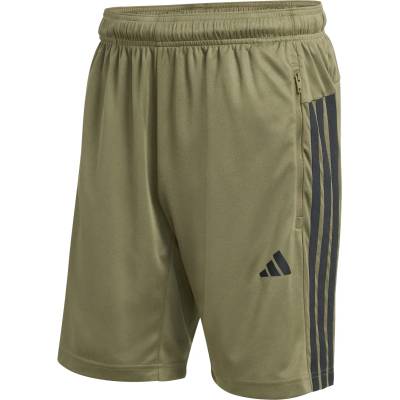 adidas Мъжки къси панталони adidas Workout Essentials Base 3-Stripes Pique Short Shorts - Olive Strata / Black - размер XXL (012-4680-0415)