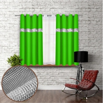 Mondo Italia Záves na kruhoch so zirkónmi 140x160 cm svetlozelený Zelená 140x160 cm