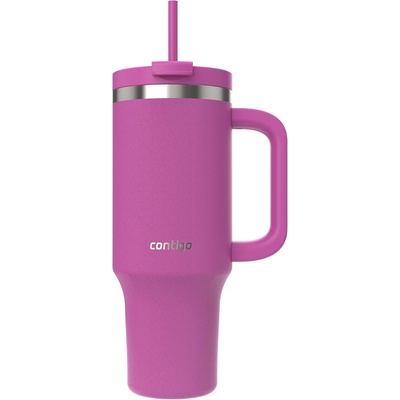 Contigo thermos bottle 1200 ml with handle and straw | Stainless Steel Insulated Thermal Drinking Bottle with Lid | Cools for 29 hours | Travel Mug | Thermo mug | | Galactic - 2201793