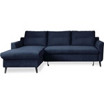 Miuform Тъмносиньо кадифено ъглово канапе, ляв ъгъл Stylish Stan - Miuform (Stylish Stan LCBKL-2QR OTT22)