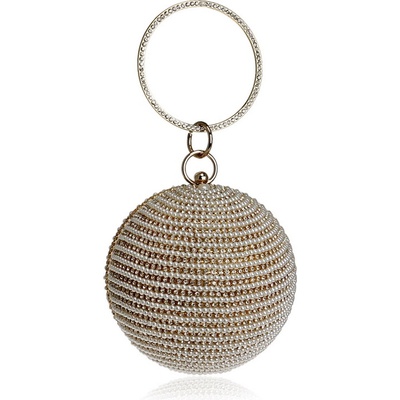 Златна сферична чанта - Lina