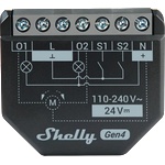 Shelly Смарт двуканално измервателно реле Shelly 2PM Gen4, Wi-Fi, Zigbee, Matter