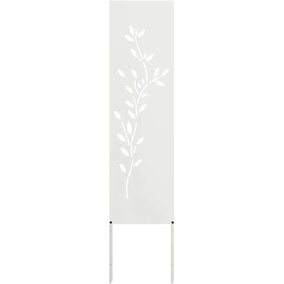 Dekorativní zahradní panel Inny Bílý 32 x 140 cm