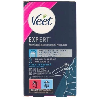 Veet Expert Cold Resin Strips за чувствителна кожа 16бр (5997321774749)