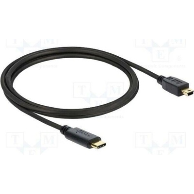 Delock 83603 USB 2.0; USB B mini vidlice USB C vidlice zlacený 1m