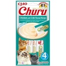 INABA Cat Churu Pyré kura s krabom 4 x 14 g