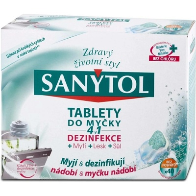 Sanytol 4v1 tablety do myčky nádobí 40 ks – Hledejceny.cz