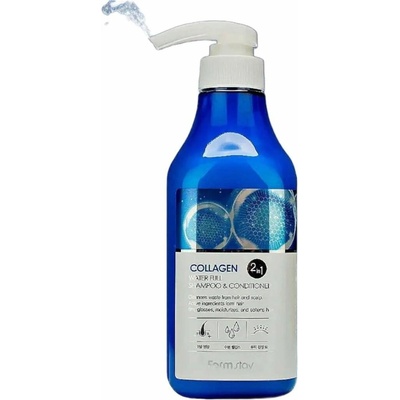 Farmstay Collagen Water Full Shampoo & Conditioner 530 ml