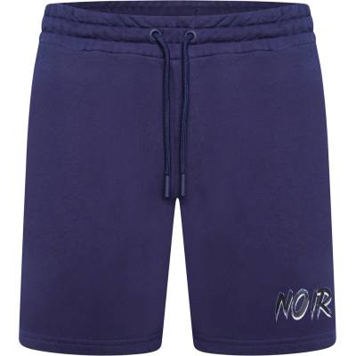 Societe Noir Поларени къси панталони Societe Noir Men's Scribble Fleece Jogger Shorts - Navy