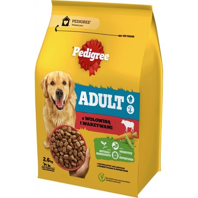 Pedigree Adult hovädzie mäso so zeleninou 2,6 kg