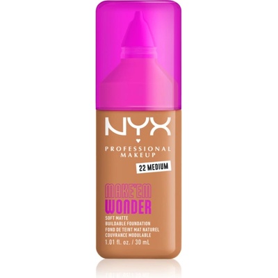 NYX Professional Makeup Make ‘Em Wonder лек матиращ фон дьо тен цвят 22 Medium 30ml