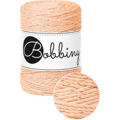 Bobbiny Macrame rope 3PLY - (1,5mm) Bobbiny - Macrame rope 3PLY - (1,5mm): Unicolor peach fuzz