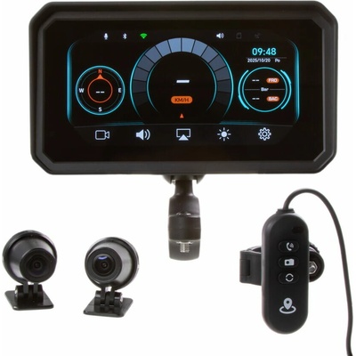 Monitor 6" na motocykl s Apple CarPlay, Android auto, Bluetooth, DVR, GPS – Zboží Mobilmania
