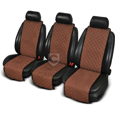 Autopotah Cantra Trio Tmavě hnědá 3x standardní potahy