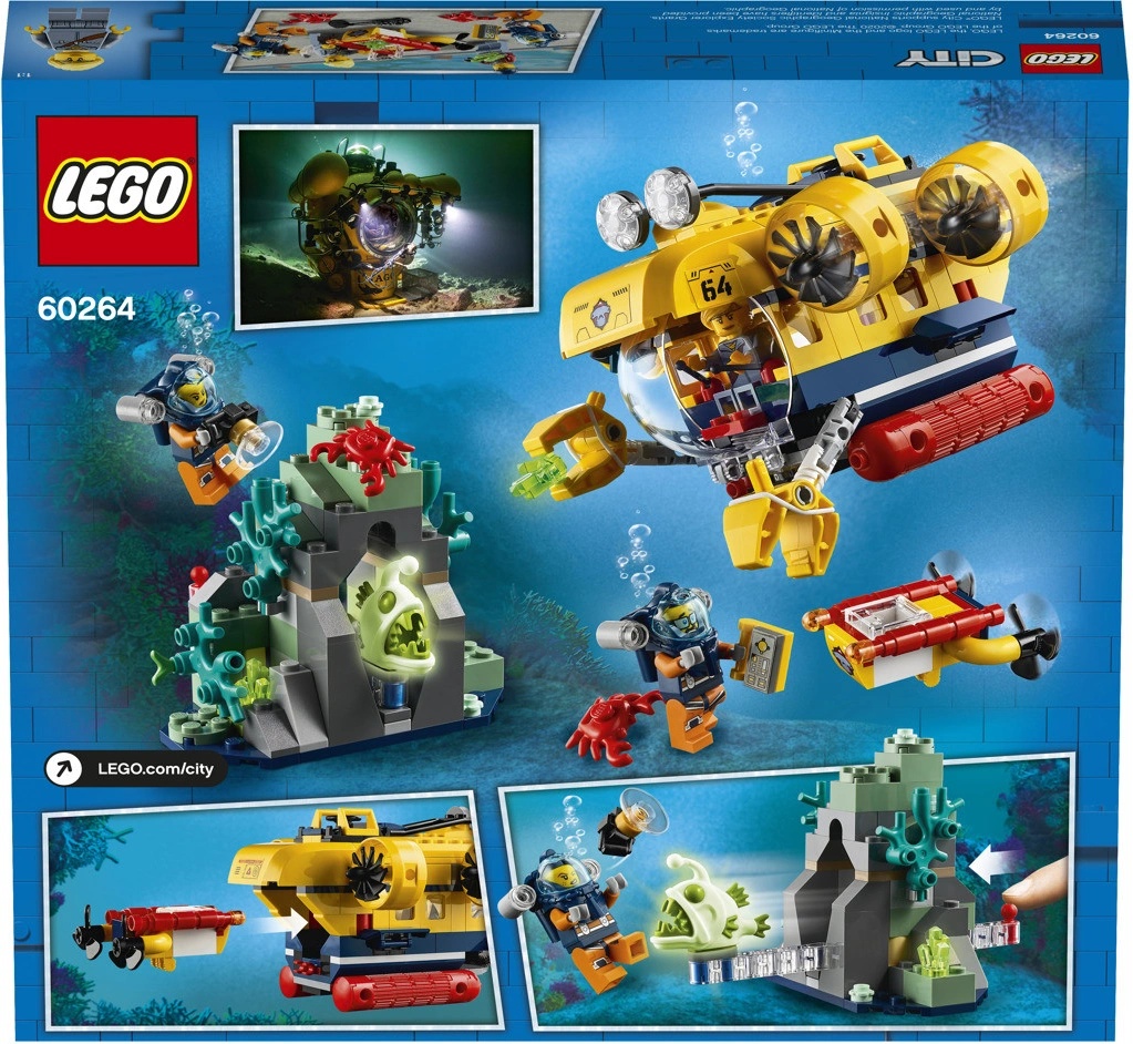 LEGO City 60264 Oceanska pr zkumna ponorka od 1 290 K Heureka.cz