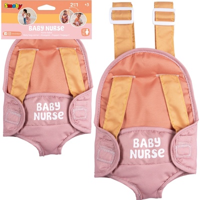 Smoby Klokanka s nastaviteľnými popruhmi Carrier Soft Baby Nurse ergonomický nosič pre 42 cm bábiku