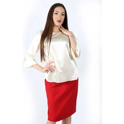 mar. fashion Официална блуза с ръкав 7/8 и странични цепки (02513-13a-02)