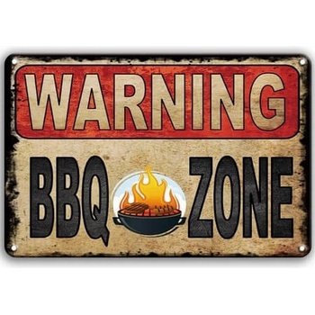 Ceduľa Warning - BBQ Zone